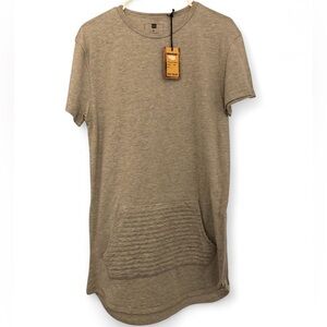 NWT Men’s Henry & William NY Side Zipper Kangaroo Pocket Shirt Size L $40 MSRP